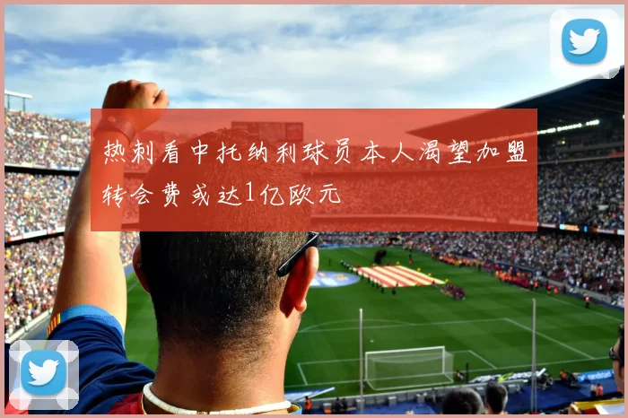 热刺看中托纳利球员本人渴望加盟转会费或达1亿欧元